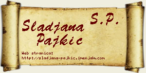 Slađana Pajkić vizit kartica